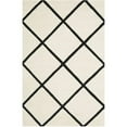 thumbnail image 1 of SAFAVIEH Chatham Isaac Geometric Diamonds Wool Area Rug, Ivory/Black, 8' x 10', 1 of 10