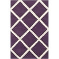 thumbnail image 1 of SAFAVIEH Chatham Isaac Geometric Diamonds Wool Area Rug, Purple/Ivory, 2' x 3', 1 of 9