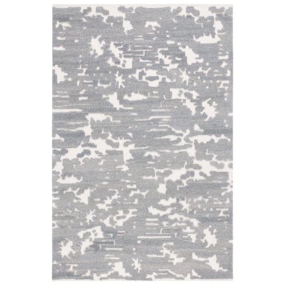 SAFAVIEH Chatham Isidora Geometric Area Rug, Gray/Ivory, 3' x 5'