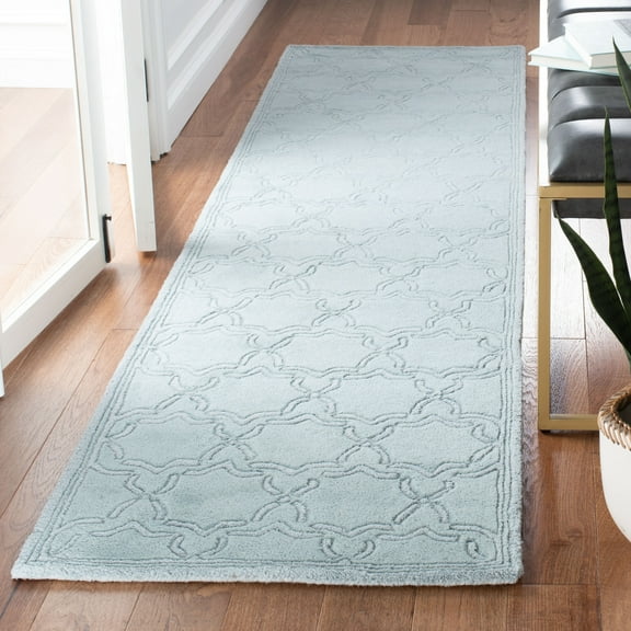 SAFAVIEH Chatham Jack Geometric Wool Runner Rug, Gray, 2'3" x 9'