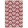 thumbnail image 1 of SAFAVIEH Chatham Jackson Geometric Wool Area Rug, Red/Ivory, 6' x 9', 1 of 10