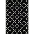 thumbnail image 1 of SAFAVIEH Chatham Jacob Geometric Quatrefoil Wool Area Rug, Black/Ivory, 3' x 5', 1 of 9