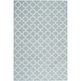 thumbnail image 1 of SAFAVIEH Chatham Jacob Geometric Quatrefoil Wool Area Rug, Blue/Ivory, 4' x 6', 1 of 7