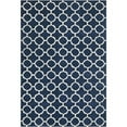 thumbnail image 1 of SAFAVIEH Chatham Jacob Geometric Quatrefoil Wool Area Rug, Dark Blue/Ivory, 7' x 7' Square, 1 of 10