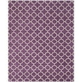 thumbnail image 1 of SAFAVIEH Chatham Jacob Geometric Quatrefoil Wool Area Rug, Purple/Ivory, 4' x 6', 1 of 10