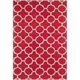 thumbnail image 1 of SAFAVIEH Chatham Jacob Geometric Quatrefoil Wool Area Rug, Red/Ivory, 3' x 5', 1 of 10