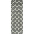 thumbnail image 1 of SAFAVIEH Chatham Jacob Geometric Quatrefoil Wool Runner Rug, Dark Grey/Ivory, 2'3" x 11', 1 of 10