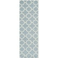 thumbnail image 1 of SAFAVIEH Chatham Jacob Geometric Wool Runner Rug, Blue/Ivory, 2'3" x 9', 1 of 7