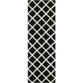 thumbnail image 1 of SAFAVIEH Chatham Jahn Geometric Diamonds Wool Runner Rug, Black/Ivory, 2'3" x 7', 1 of 10