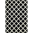 thumbnail image 1 of SAFAVIEH Chatham Jahn Geometric Wool Area Rug, Black/Ivory, 4' x 6', 1 of 10
