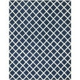 thumbnail image 1 of SAFAVIEH Chatham Jahn Geometric Wool Area Rug, Dark Blue/Ivory, 7' x 7' Round, 1 of 10