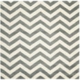 thumbnail image 1 of SAFAVIEH Chatham Jake Geometric Wool Area Rug, Dark Grey/Ivory, 5' x 5' Square, 1 of 11