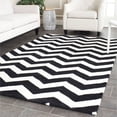 thumbnail image 1 of SAFAVIEH Chatham Jake Geometric Wool Area Rug, Ivory/Black, 3' x 5', 1 of 11