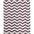 thumbnail image 1 of SAFAVIEH Chatham Jake Geometric Wool Area Rug, Purple/Ivory, 5' x 5' Square, 1 of 9