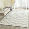 thumbnail image 1 of SAFAVIEH Chatham Jake Zigzag Stripes Wool Area Rug, Grey/Ivory, 10' x 14', 1 of 11
