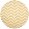 thumbnail image 1 of SAFAVIEH Chatham Jake Geometric Wool Area Rug, Light Gold/Ivory, 7' x 7' Round, 1 of 7