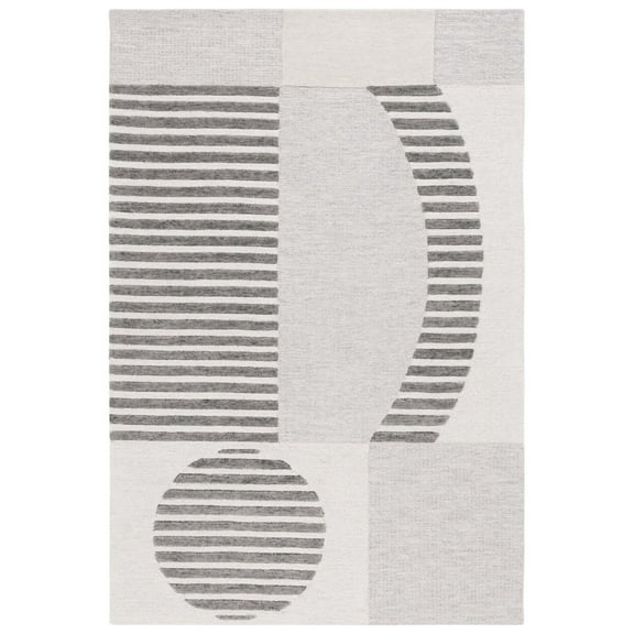 SAFAVIEH Chatham Jolanta Abstract Area Rug, Grey/Dark Grey, 4' x 6'