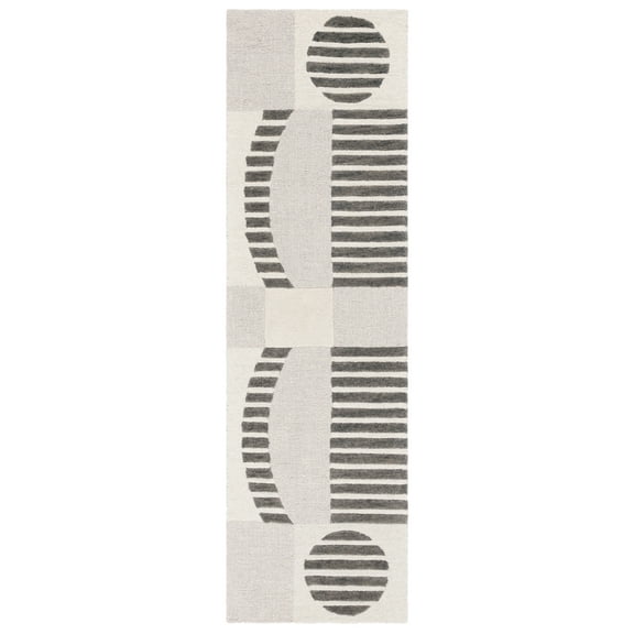 SAFAVIEH Chatham Jolanta Abstract Runner Rug, Grey/Dark Grey, 2'3" x 8'