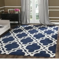 thumbnail image 1 of SAFAVIEH Chatham Karina Geometric Wool Area Rug, Dark Blue/Ivory, 5' x 8', 1 of 8