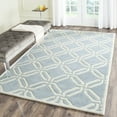 thumbnail image 1 of SAFAVIEH Chatham Lennon Geometric Wool Area Rug, Blue/Ivory, 4' x 6', 1 of 7