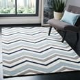 thumbnail image 1 of SAFAVIEH Chatham Wilfred Geometric Wool Area Rug, Ivory/Dark Gray, 5' x 5' Square, 1 of 10