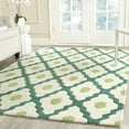 thumbnail image 1 of SAFAVIEH Chatham Wystan Geometric Wool Area Rug, Ivory/Teal, 3' x 5', 1 of 7