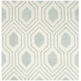 thumbnail image 1 of SAFAVIEH Chatham Zeke Geometric Wool Area Rug, Gray/Ivory, 5' x 5' Square, 1 of 5