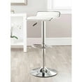 thumbnail image 1 of SAFAVIEH Chaunda Contemporary Swivel Bar Stool, White, 1 of 4