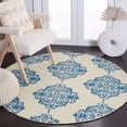 thumbnail image 1 of Safavieh Chelsea Abagail Geometric Area Rug, Ivory/Blue, 3' x 3' Round, 1 of 10