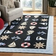thumbnail image 1 of SAFAVIEH Chelsea Agatha Geometric Area Rug, Black, 6' x 9', 1 of 8