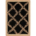thumbnail image 1 of SAFAVIEH Chelsea Alecia Geometric Borders Wool Area Rug, Black/Gold, 4' x 4' Round, 1 of 10