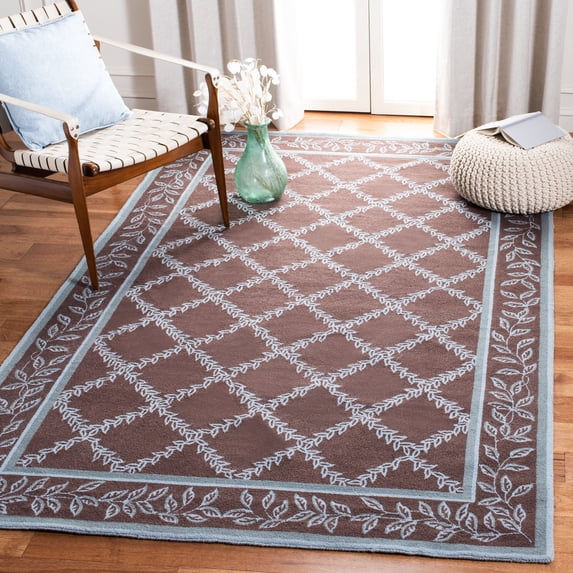 Safavieh Chelsea Alecia Geometric Area Rug, Brown/Blue, 6' x 9'