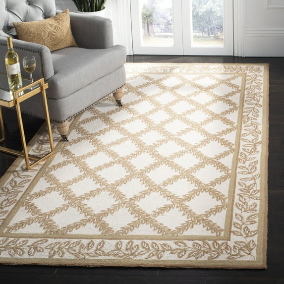 Safavieh Chelsea Alecia Geometric Area Rug, Ivory/Camel, 3'9" x 5'9"