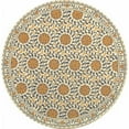 thumbnail image 1 of SAFAVIEH Chelsea Alondra Geometric Borders Wool Area Rug, Ivory/Blue, 7'9" x 9'9", 1 of 10