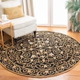 thumbnail image 1 of Safavieh Chelsea Aragon Oriental Wool Area Rug, Black, 4' x 4' Round, 1 of 12