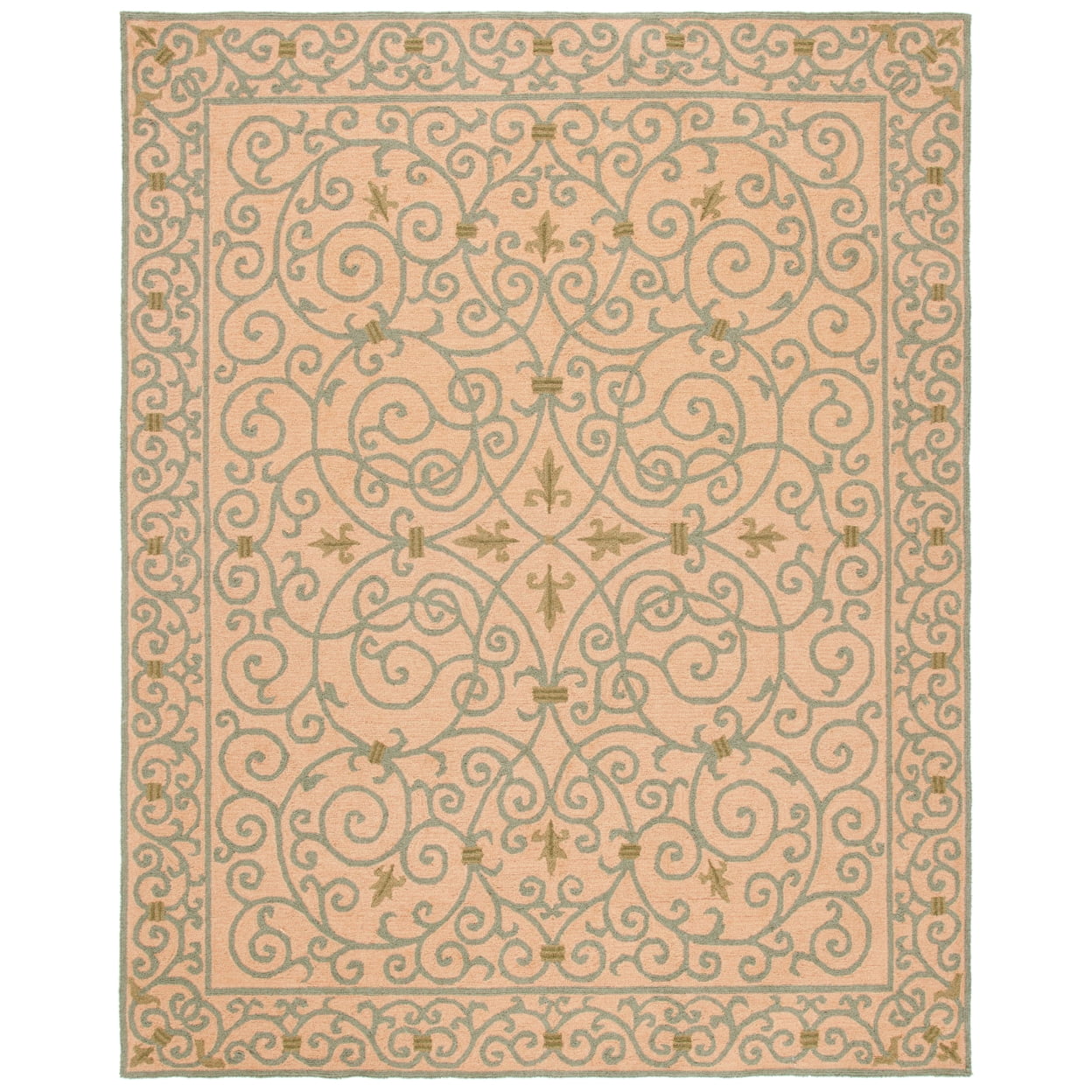 Chelsea Hand-Knotted Ivory Floral Wool Area Rug