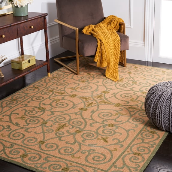 Safavieh Chelsea Aragon Oriental Wool Area Rug, Yellow/Light Green, 6' x 9'