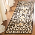 thumbnail image 1 of Safavieh Chelsea Aragon Oriental Wool Runner Rug, Ivory/Dark Brown, 2'6" x 8', 1 of 12