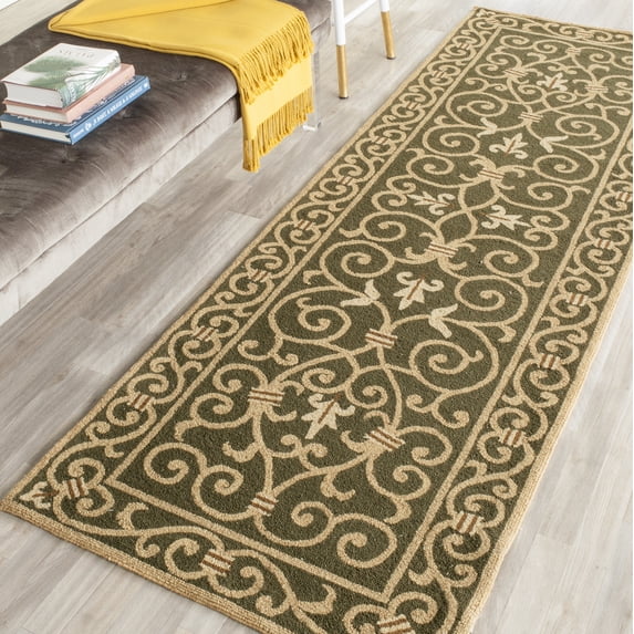 Safavieh Chelsea Aragon Oriental Wool Runner Rug, Light Green, 2'6" x 10'