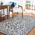 thumbnail image 1 of Safavieh Chelsea Aragon Oriental Wool Area Rug, Ivory/Dark Blue, 8' x 10', 1 of 11