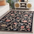 thumbnail image 1 of Safavieh Chelsea Baxter Bordered Wool Area Rug, Black, 6' x 9', 1 of 11