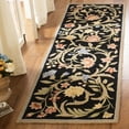 thumbnail image 1 of Safavieh Chelsea Baxter Bordered Wool Runner Rug, Black, 2'6" x 8', 1 of 10