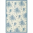 thumbnail image 1 of SAFAVIEH Chelsea Benedict Floral Wool Area Rug, Ivory/Blue, 6' x 9', 1 of 9