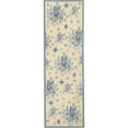 thumbnail image 1 of SAFAVIEH Chelsea Benedict Floral Wool Runner Rug, Ivory/Blue, 2'6" x 6', 1 of 9