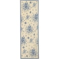 thumbnail image 1 of SAFAVIEH Chelsea Benedict Floral Wool Runner Rug, Ivory/Blue, 2'6" x 8', 1 of 9