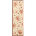 thumbnail image 1 of SAFAVIEH Chelsea Benedict Floral Wool Runner Rug, Ivory/Rose, 2'6" x 12', 1 of 9