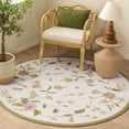 thumbnail image 1 of Safavieh Chelsea Beryl Bordered Wool Area Rug, Ivory, 4' x 4' Round, 1 of 11