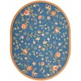 thumbnail image 1 of SAFAVIEH Chelsea Beryl Floral Wool Area Rug, Light Blue, 4'6" x 6'6" Oval, 1 of 9
