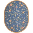 thumbnail image 1 of SAFAVIEH Chelsea Beryl Floral Wool Area Rug, Light Blue, 7'6" x 9'6" Oval, 1 of 5