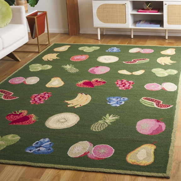 Safavieh Chelsea Brittania Bordered Area Rug, Hunter Green, 6' x 9'